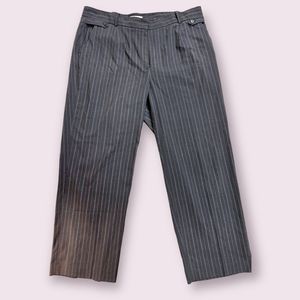 Dressbarn- Gray Pinstripe Wideleg Pants- Size 18W